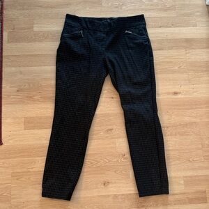 Adrienne Vittadini Dark Plaid Trousers